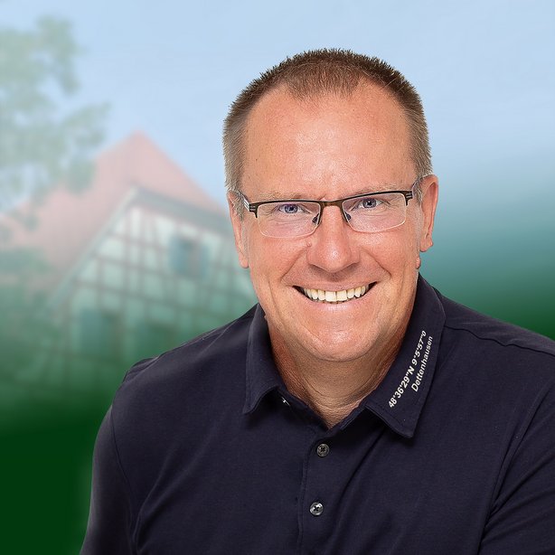 Porträt von Daniel Gruner, Bürgermeisterkandidat für Dettenhausen